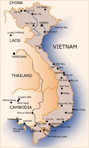 Vietnam Province Map